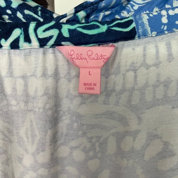 Lilly Pulitzer Meridian Midi Tassel Dress Size Large EUC - Picture 6 of 6